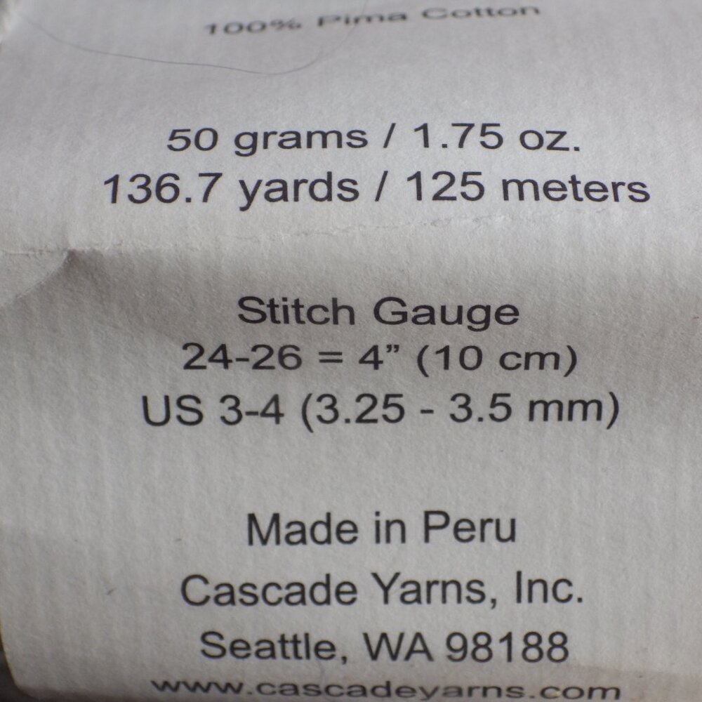 6 Skeins Cascade Yarns/ Ultra Pima/ - Picture 2 of 3